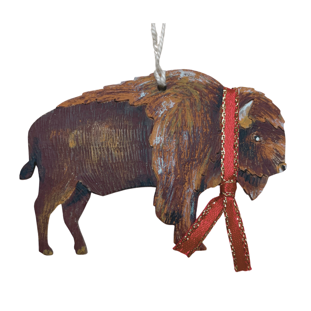 Buffalo Bison Holiday Ornament