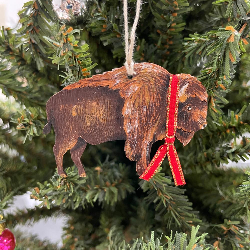 Buffalo Bison Holiday Ornament