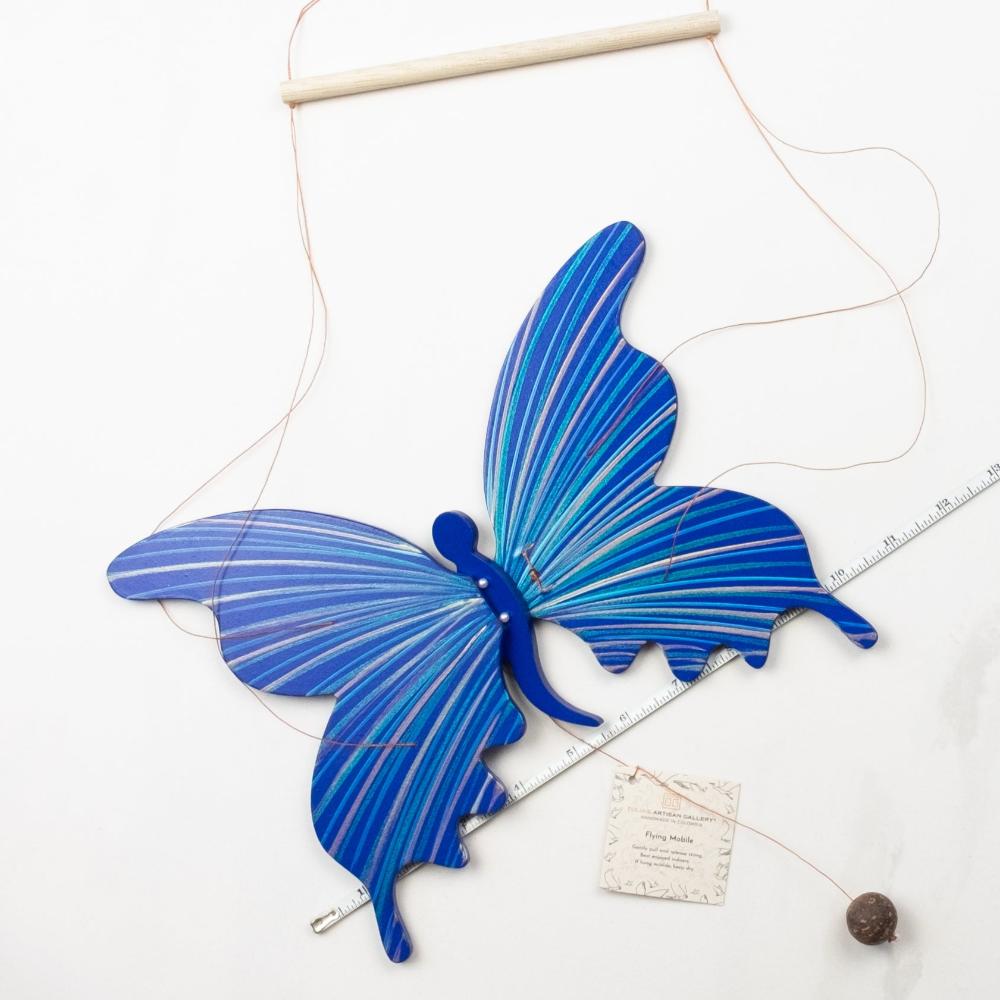 Blue Butterfly Flying Mobile