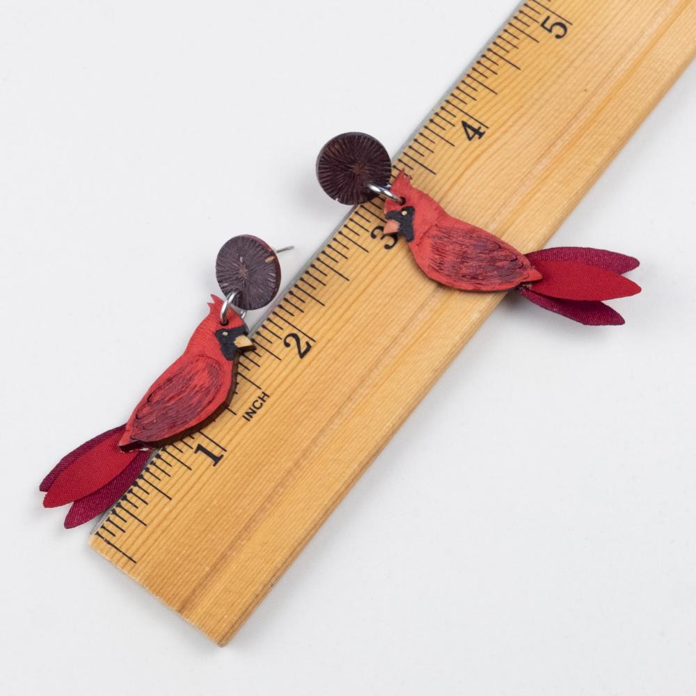 Cardinal Earrings-LG