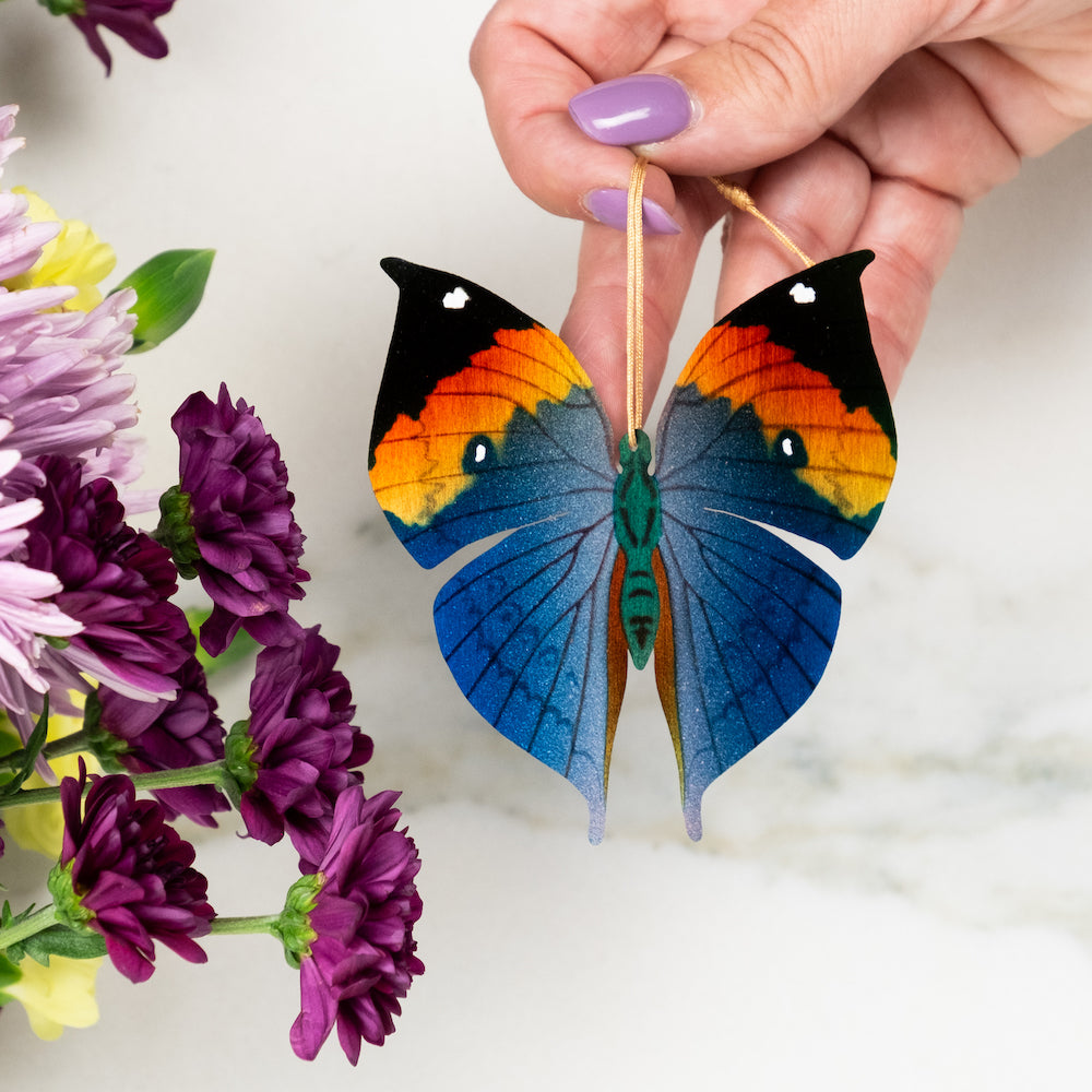 Dead Leaf Butterfly Ornament (Kallima inachus)