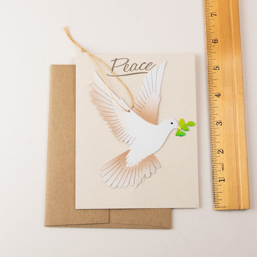 Peace Dove Holiday Ornament Notecard Gift