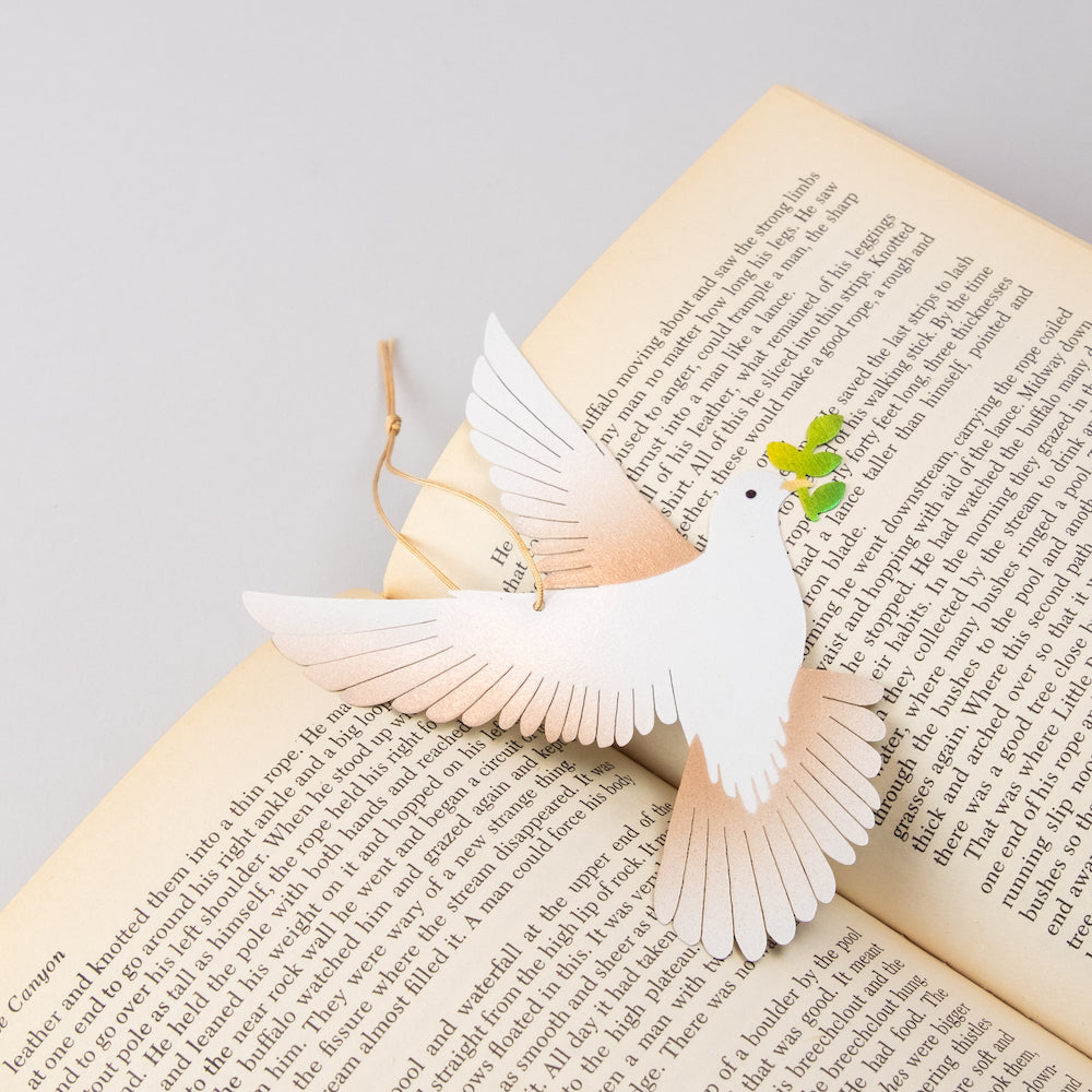 Peace Dove Holiday Ornament Notecard Gift