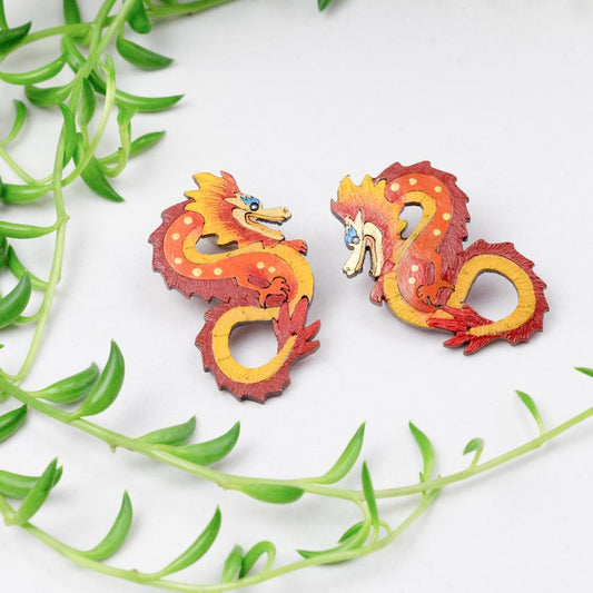 Dragon Earrings-LG