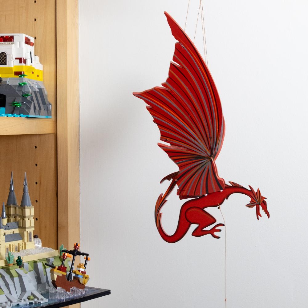 Welsh Dragon Lg Flying Mobile