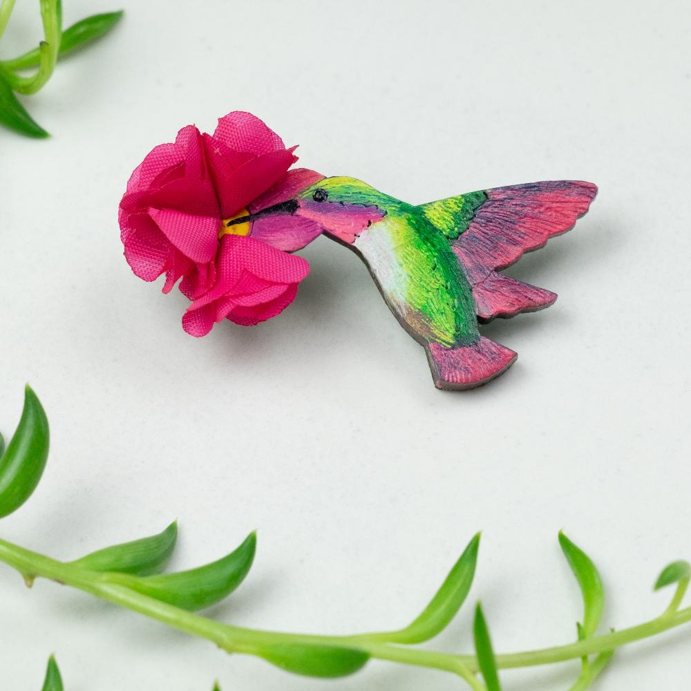 Anna Hummingbird Brooch