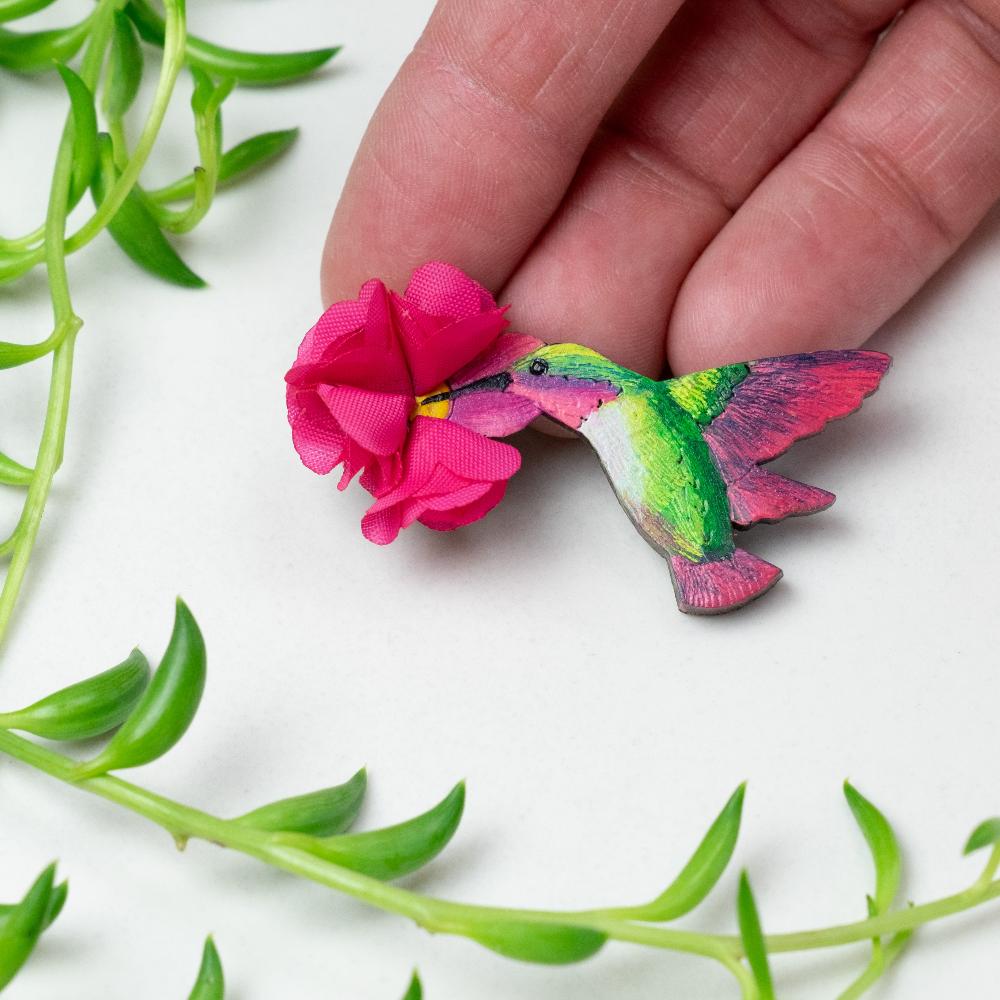 Anna Hummingbird Brooch