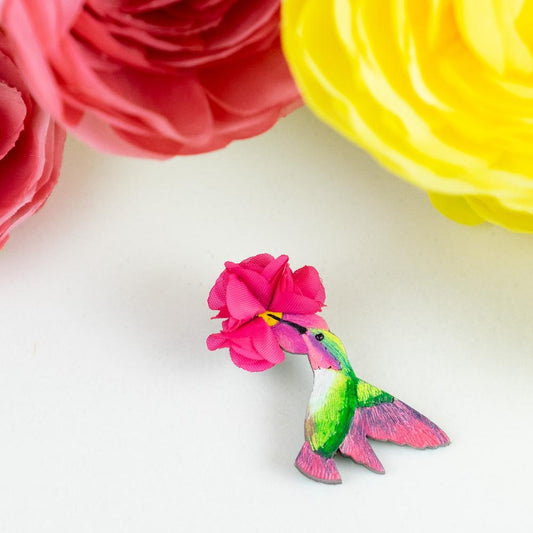 Anna Hummingbird Brooch