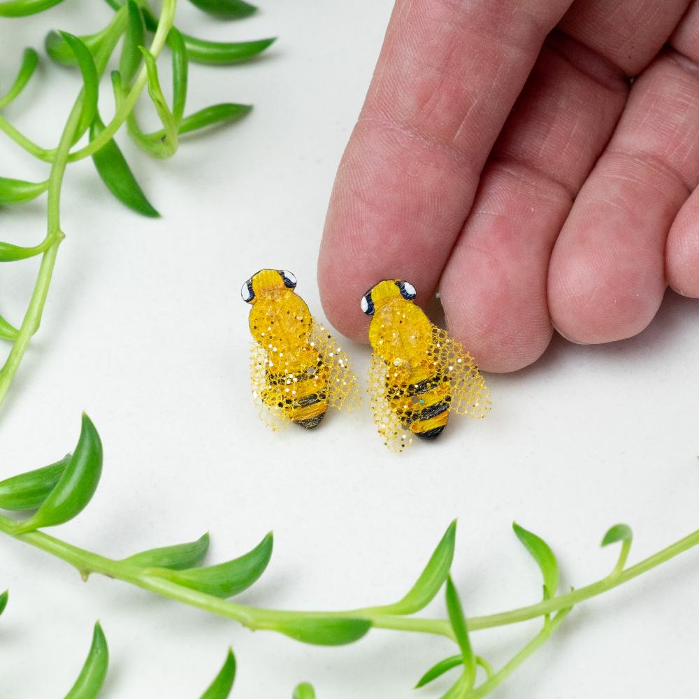 Bumble Bee Earrings -SM