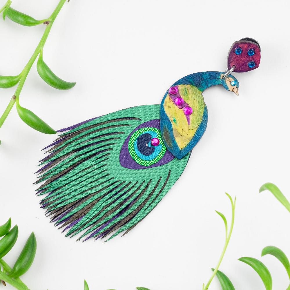 Peacock Brooch