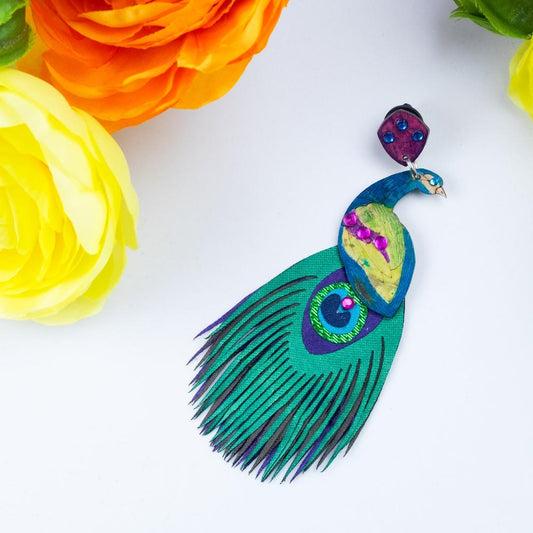 Peacock Brooch