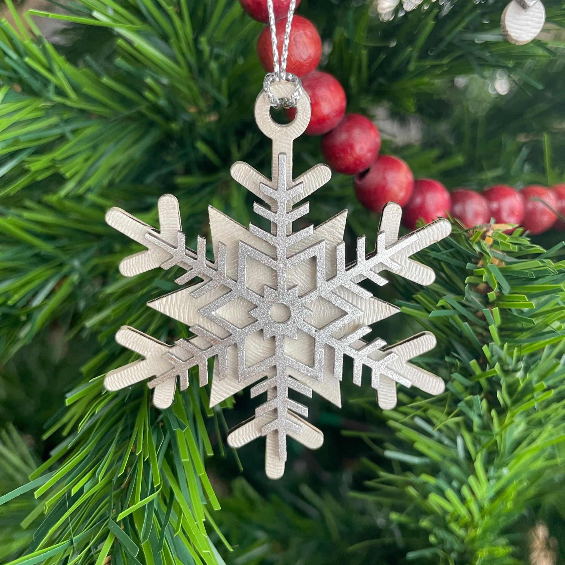 Snowflake Christmas Tree Decorations