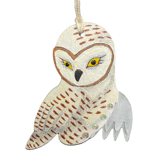 Snowy Owl Holiday Ornament