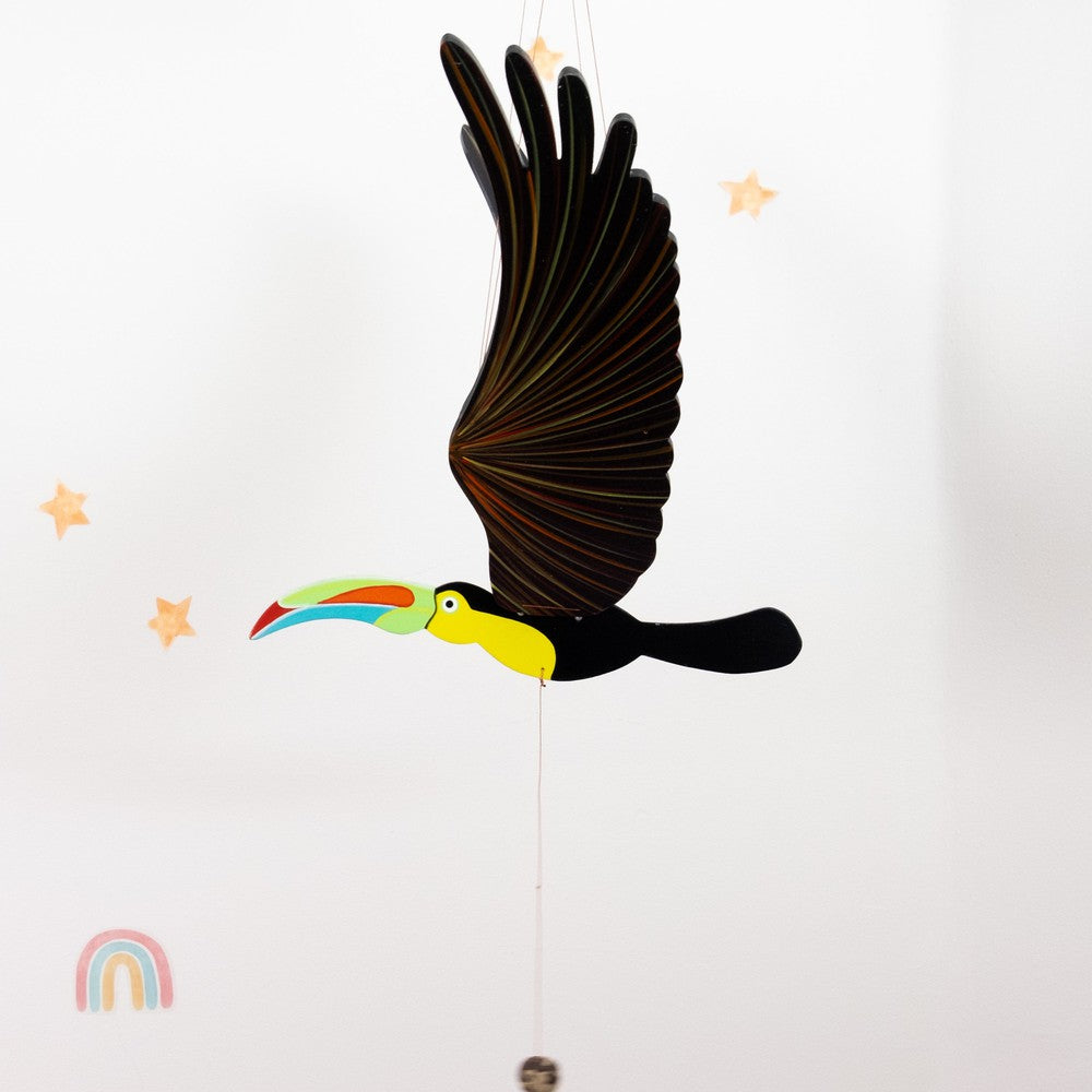 Toucan Flying Bird Mobile